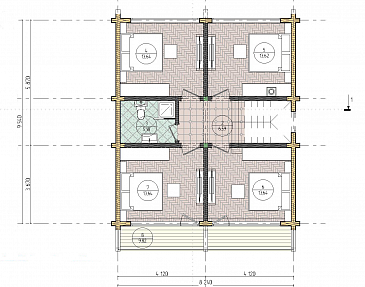 ГРИНВУД 150 / План мансардного этажа