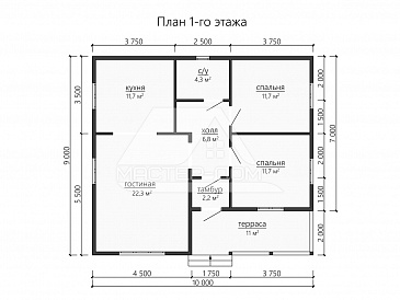 LR197 / План 1 этажа