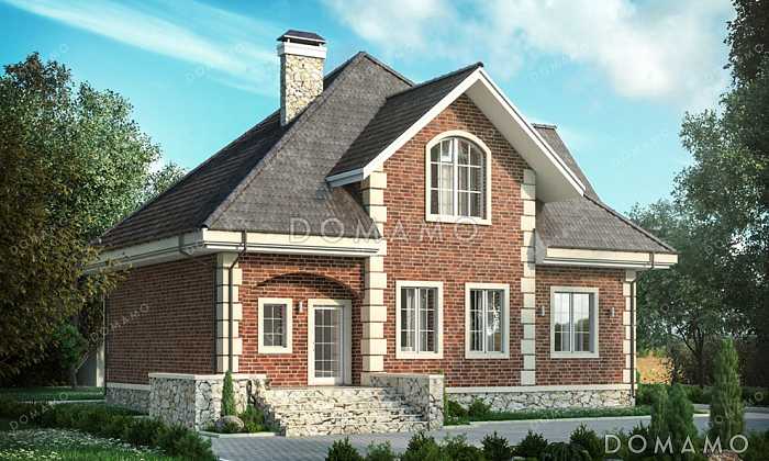 Проект дома со спортзалом и постирочной в подвале, 6 комнатами и террасой