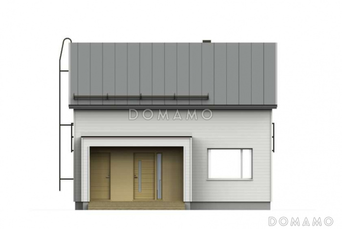 M-104 одноэтажный с мансардой дом