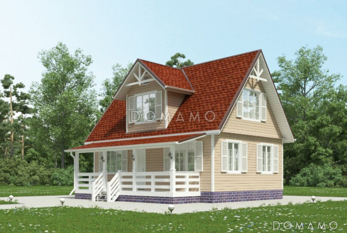 Проект двухэтажного дома 6х9 из бруса