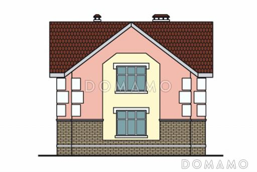 Проект дома по технологии ЛСТК с простой и удобной планировкой / Фасад 4