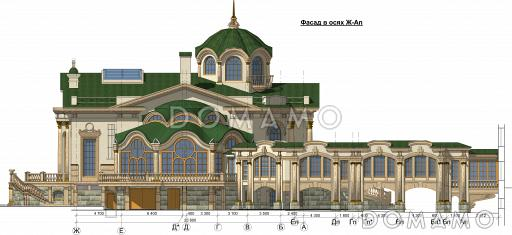 Проект оздоровительного комплекса  / Фасад 4