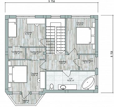 ДД-190 / План 2 этажа
