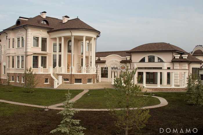 Проект загородного жилого дома спроектированного в традициях неоклассицизма начала ХХв.