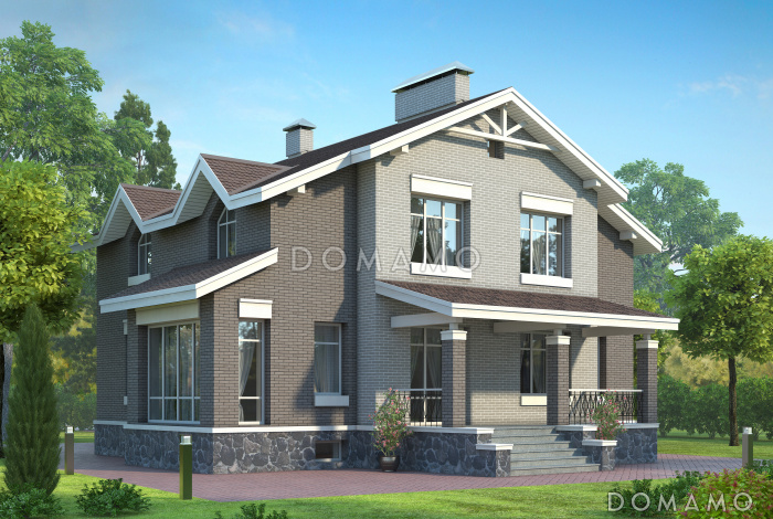 Проект вместительного особняка с бильярдным помещением, тренажерным залом и кинозалом