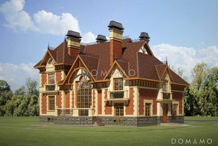 Красивый дом в стиле модерн