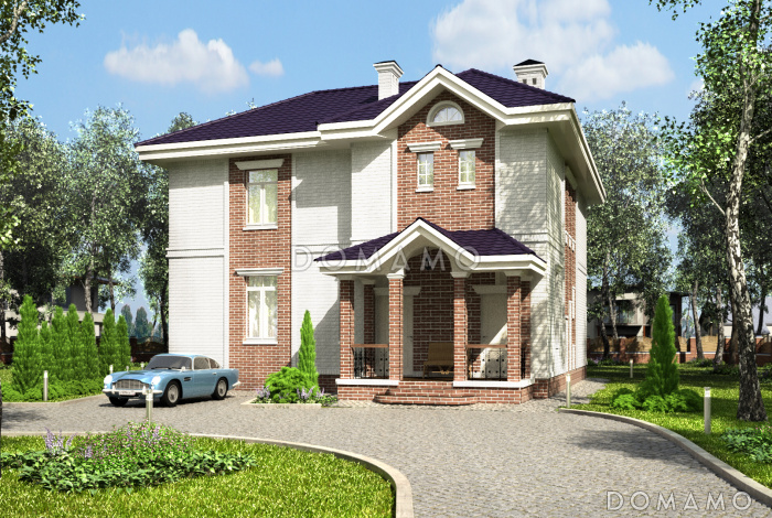 Проект углового коттеджа