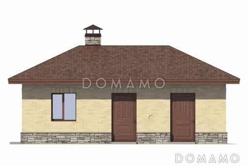 Хозяйственный блок - котельная, генераторная, кладовая / Фасад 1