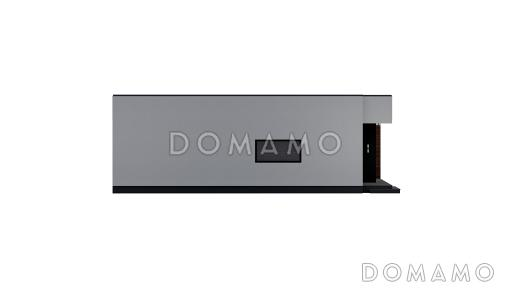 Проект одноэтажного дома в стиле Хай-тек с панорамным остеклением / Фасад 2