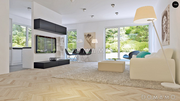 Проект компактного двухэтажного дома из газобетона с тремя спальнями