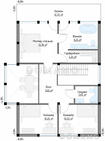 SCANDI 142 / План 2 этажа