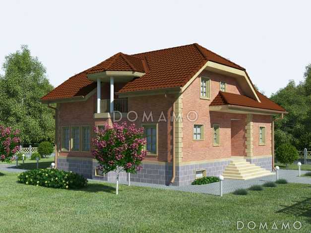 Проект компактного дома с подвальным этажом