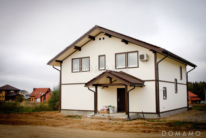 Проект каркасного дома 10х10 с мансардой