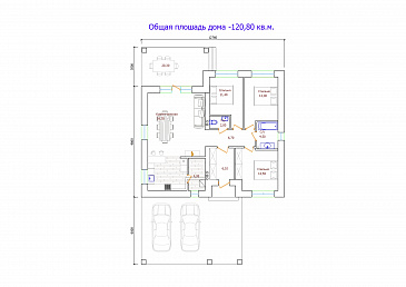 Проект 307 / План 1 этажа