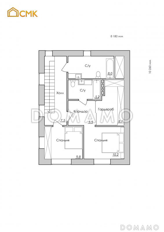 Гренландская / План 2 этажа