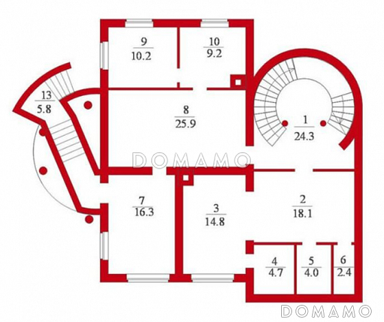 Проект дома с сауной / План цокольного этажа