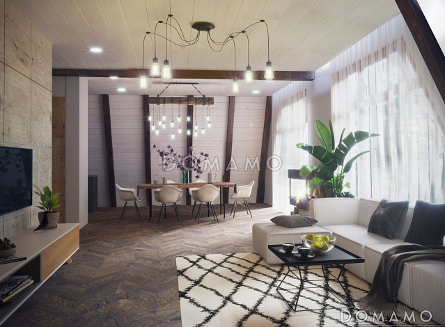 Проект каркасного А-образного дома-шалаша