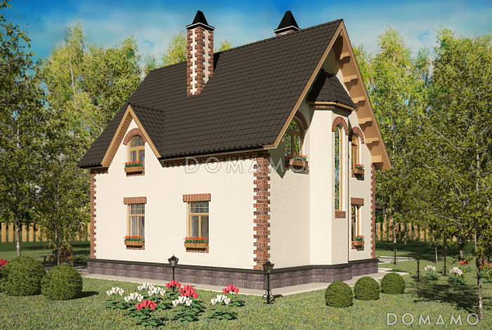 Проект практичного коттеджа в европейском стиле
