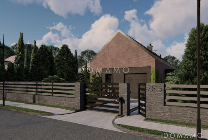 Проект загородного дома со вторым светом, гаражом, гостевой с санузлом на первом этаже