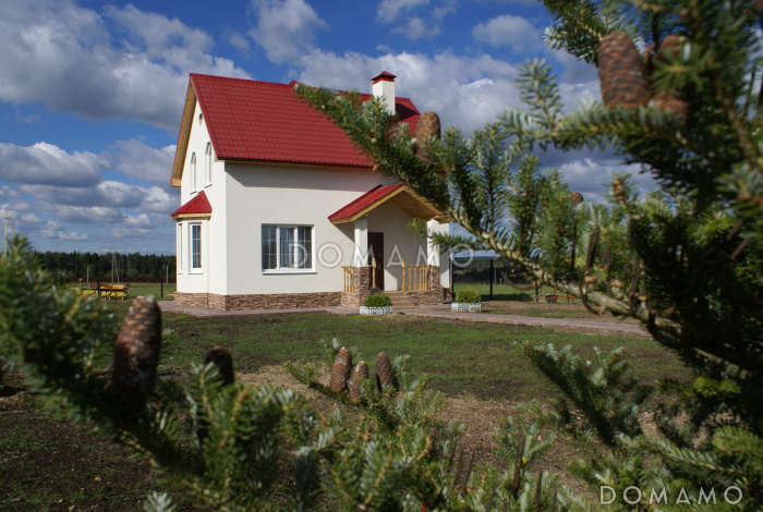 Проект увеличенного экономичного коттеджа.