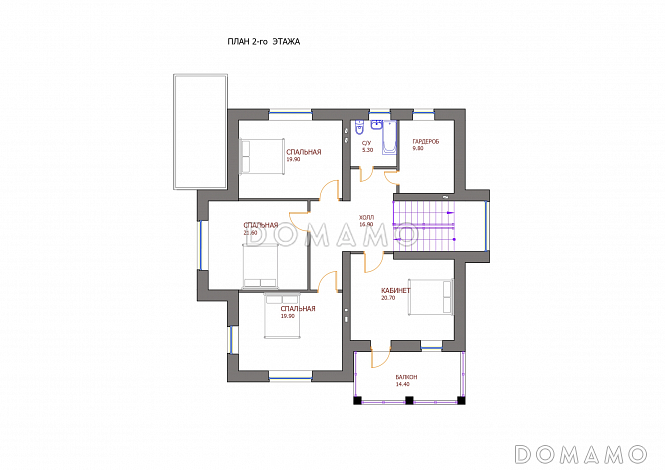 Проект 116 / План 2 этажа