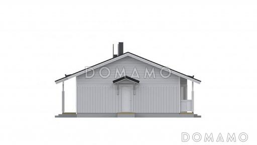 Проект каркасного дома с эркером в кухонной зоне / Фасад 4