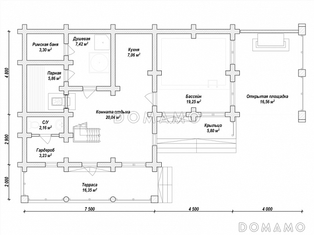 N-128 / План 1 этажа