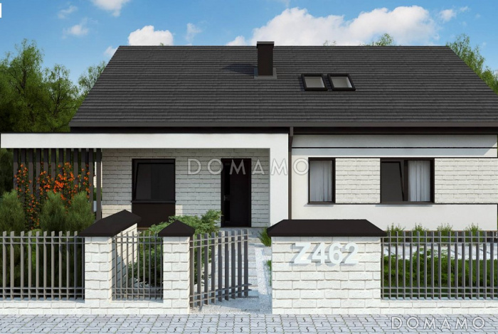 Проект комфортного одноэтажного дома из газобетона с тремя спальнями, с возможностью обустройства мансардного этажа