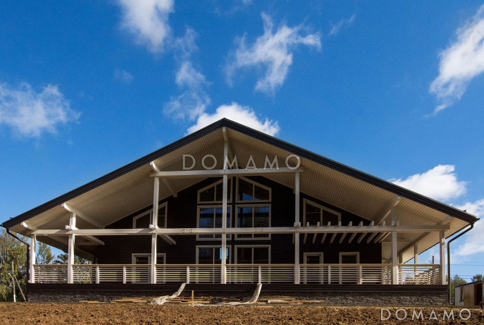 Проект кирпичного дома в стиле шале