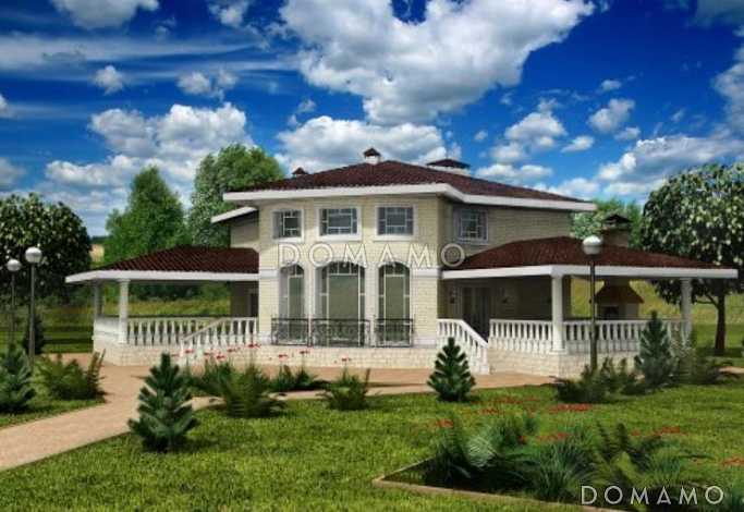 Проект беседки из кирпича с сауной