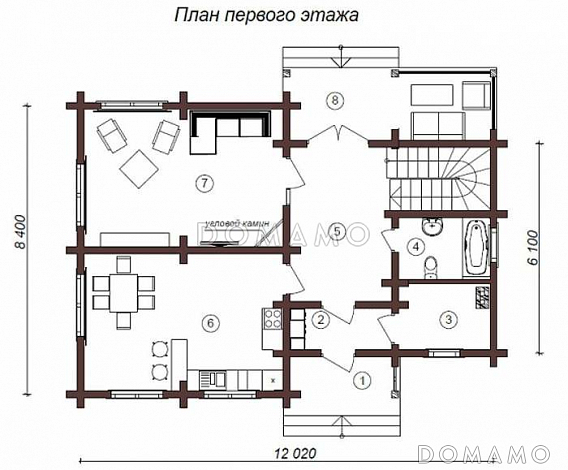 Д-98 / План 1 этажа
