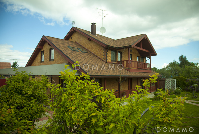 Проект дома из пенобетона с просторной кухней и вторым светом