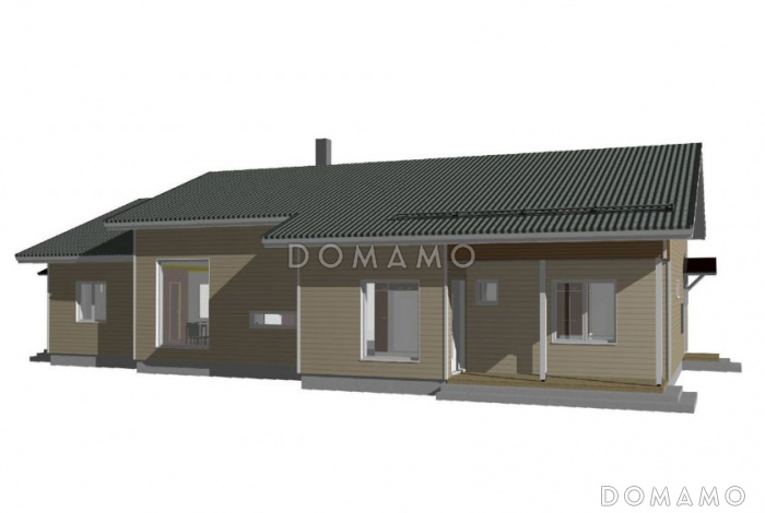 Проект дома с небольшой сауной