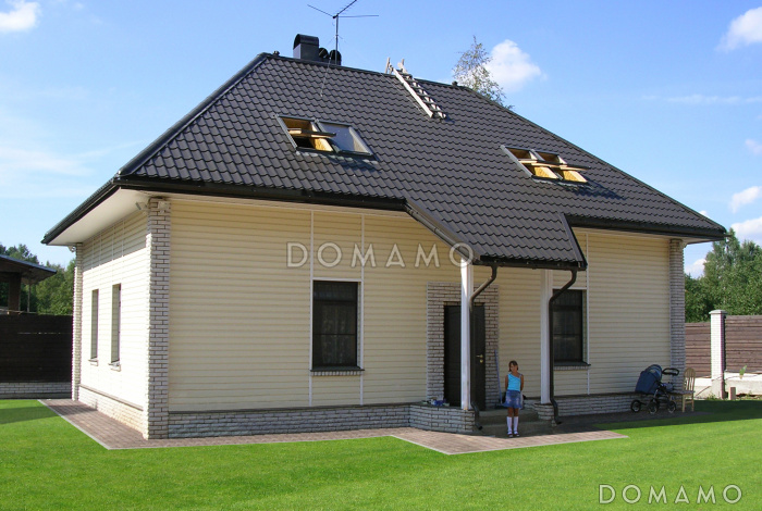 Проект дома для отдыха с баней и бассейном