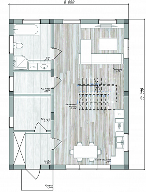 ДД-160 / План 1 этажа