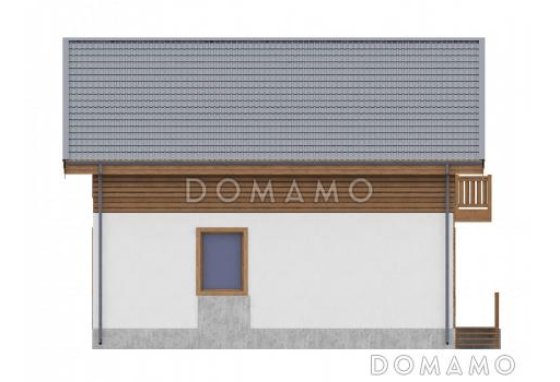 Проект двухэтажного дома в европейском стиле по каркасной технологии со вторым светом  / Фасад 1