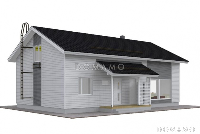 Проект двухэтажного каркасного дома