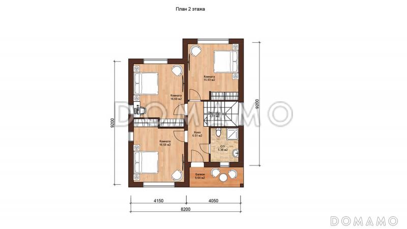 АБЕРДИН 200 / План 2 этажа