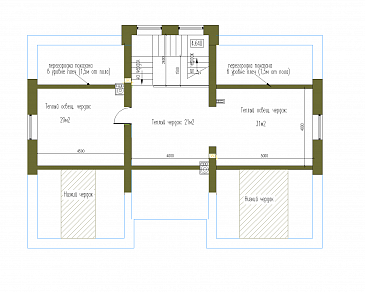 Проект особняка в стиле Тюдор из СИП панелей / План мансардного этажа
