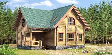 Проект дома с мансардными окнами