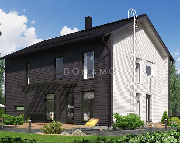 Проект двухэтажного комфортного дома