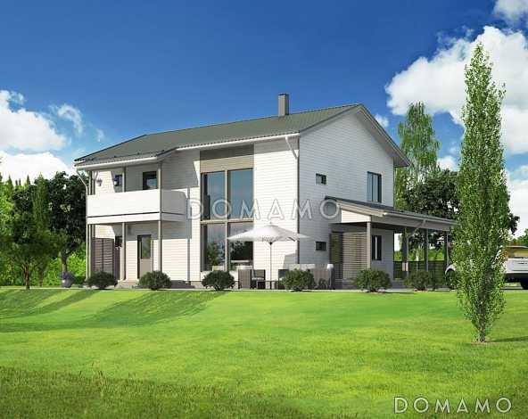 Проект каркасного дома в скандинавском стиле