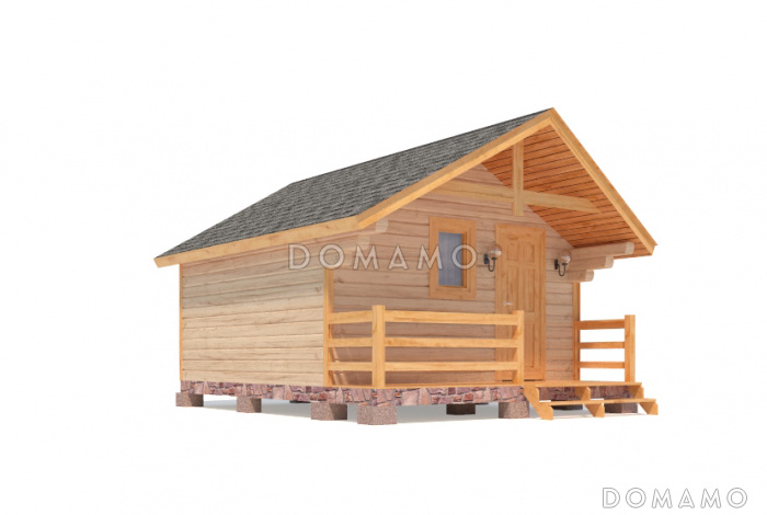 Проект бани из бруса 3х4