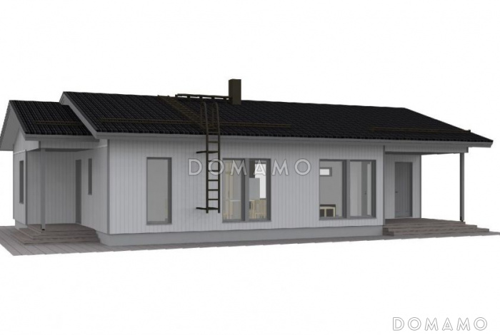 Проект компактного каркасного дома