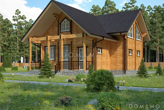 Проект дома с большой гостиной