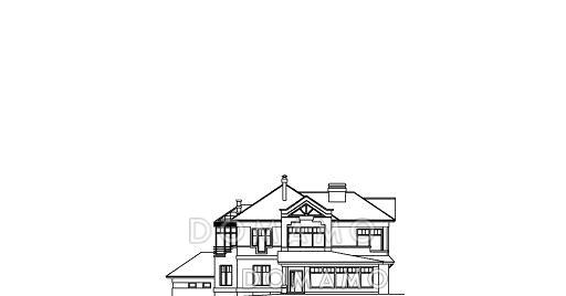 Проект красивого дома с эркером / Фасад 2