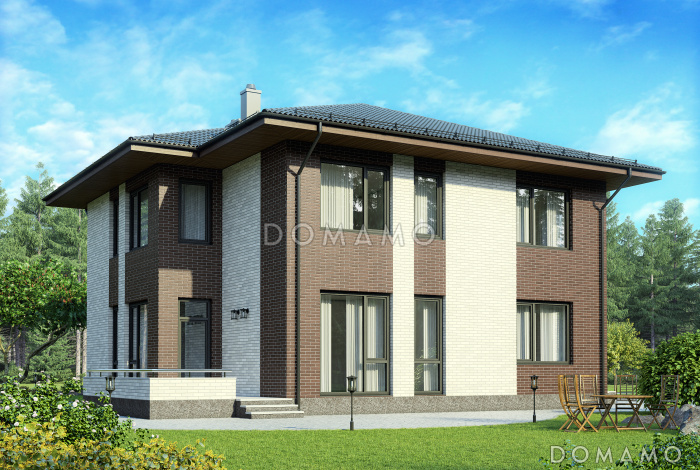 Проект двухэтажного дома из газобетона