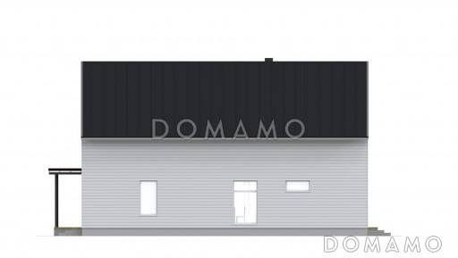 Проект каркасного дома с небольшой кухней / Фасад 3