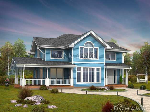 Проект каркасного дома с рационально распланированной планировкой